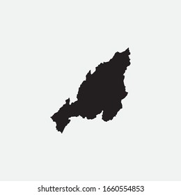 Map of Nagaland - India graphic element Illustration template design
