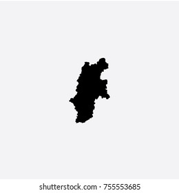 Map of Nagona Prefecture - Japan Vector Illustration