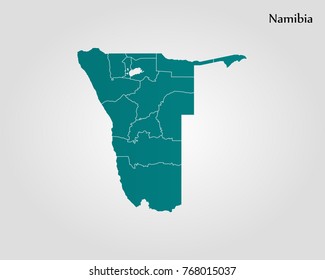 Map of Namibia
