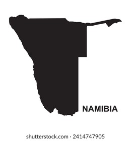 Map of Namibia vector illustration symbol design