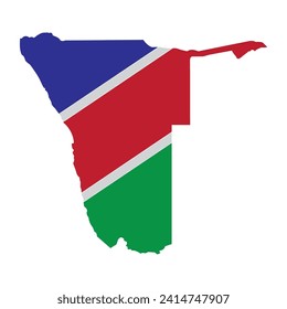 Map of Namibia vector illustration symbol design