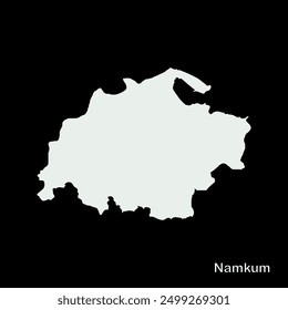 Mapa de Namkum Block, Distrito de Ranchi, estado de Jharkhand, República de la India, Gobierno de Jharkhand, territorio indio, India oriental, política, aldea, turismo