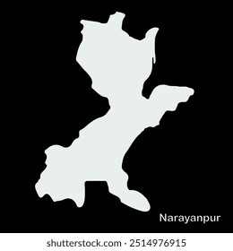 Karte von Narayanpur Block, Bhagalpur District, Bihar State, Republik Indien, Regierung von Bihar, Indisches Territorium, Ostindien, Politik, Dorf, Tourismus