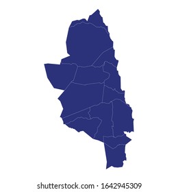 map of Natal is Metropolitan area of Brazil with borders of the municipalities