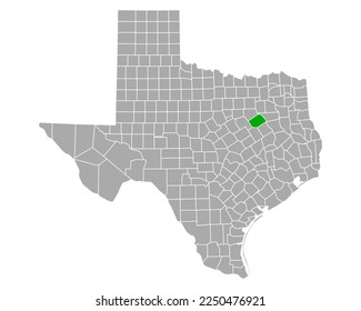 Mapa de Navarro en Texas en blanco