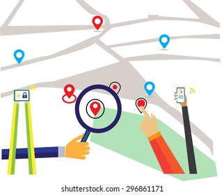 map and Navigation map