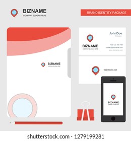 Map navigation Business Logo, File Cover Visiting Card and Mobile App Design. Vector Illustration