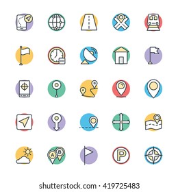Map and Navigation Cool Vector Icons 1