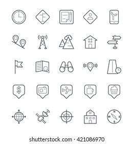 Map and Navigation Cool Vector Icons 3