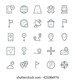 Map and Navigation Cool Vector Icons 1