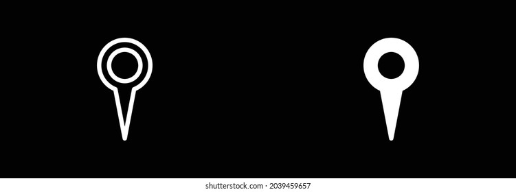 map and navigation icon, location icon, location symbol vector	