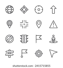 Map And Navigation icon set