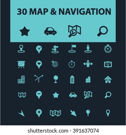 map & navigation icons
