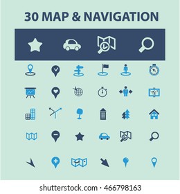 map & navigation icons