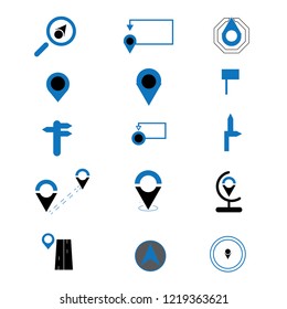 Map and navigation icons Set
