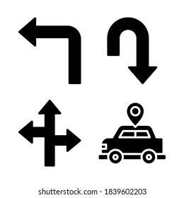 Map & navigation Icons Set = pin love, pin add, pin close,right. Perfect for website mobile app, app icons, presentation, illustration and any other projects.