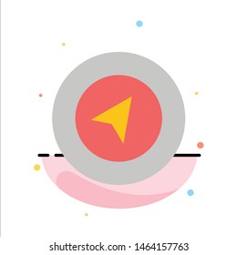 Map, Navigation, Location Abstract Flat Color Icon Template. Vector Icon Template background