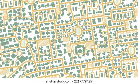 Map navigation to own house.View from above the map buildings. Detailed view of city from above. Graphic tourist map. City top view. Abstract background. Gps Flat style, Vector, illustration isolated.