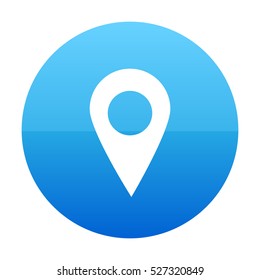 map, navigation, point, pointer Blue Vector Icon