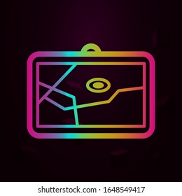 map in navigator nolan style icon. Simple thin line, outline vector of navigation icons for ui and ux, website or mobile application