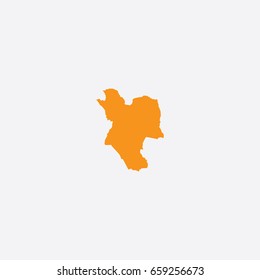 Map of Neath Port Talbot - Wales Vector Illustration