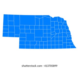 Map of Nebraska