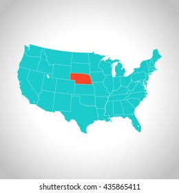 map of Nebraska