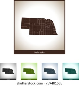 map of Nebraska