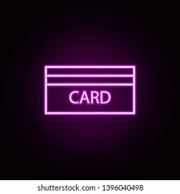 map neon icon. Elements of hockey set. Simple icon for websites, web design, mobile app, info graphics