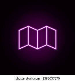 map neon icon. Elements of Minimal universal theme set. Simple icon for websites, web design, mobile app, info graphics