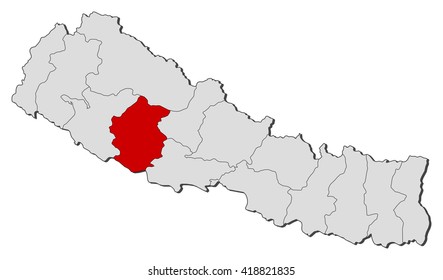 Map - Nepal, Rapti