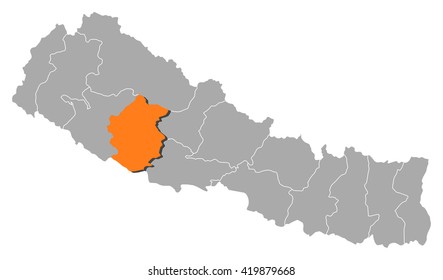 Map - Nepal, Rapti