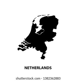 map - netherland - europe icon vector design template