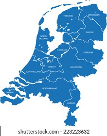 Map of the Netherlands 