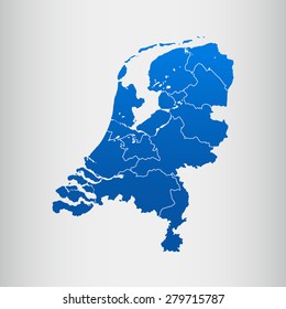 map of Netherlands