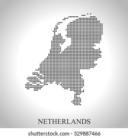 map of Netherlands