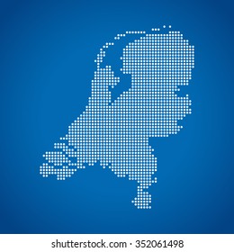 map of Netherlands