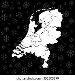 map of Netherlands