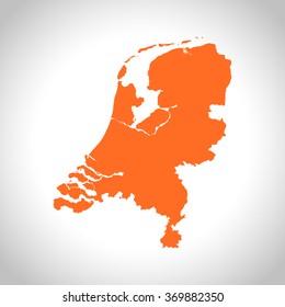 map of Netherlands