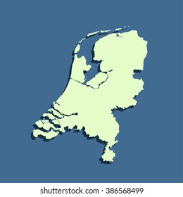 map of Netherlands
