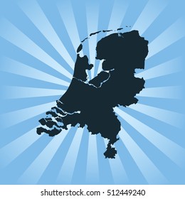 map of Netherlands