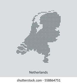 map of Netherlands