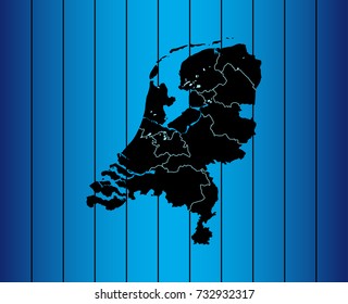 map of Netherlands