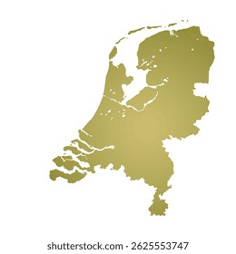 Mapa da Holanda, silhueta de sinais. World Map Globe (em inglês). Ilustração de vetor isolada em plano de fundo transparente. continente europeu.