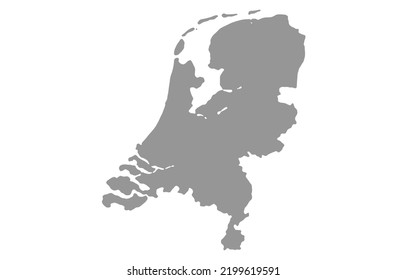 Map Netherlands vector background. Isolated country texture