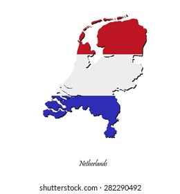 Map Netherlands Your Design Concept Illustration Stock Vector (Royalty ...