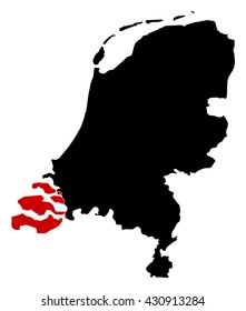 Map - Netherlands, Zealand