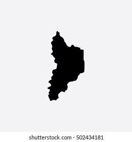 Map of Neuquen Vector Illustration