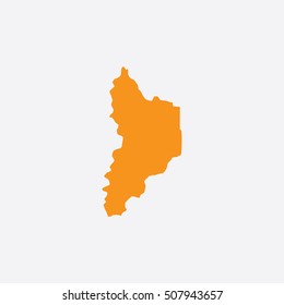 Map of Neuquen Vector Illustration