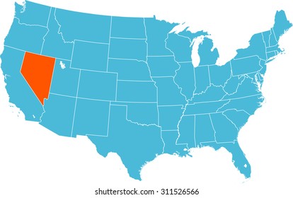 map of Nevada